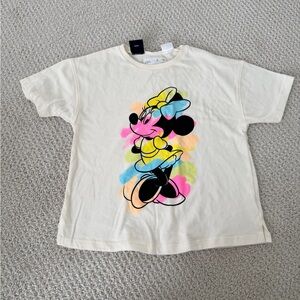 Zara Cream Minnie Mouse Graphic Tee
